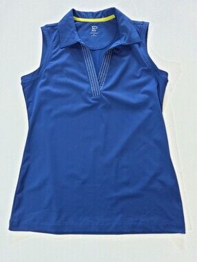EP Pro Golf Polo Top Womens Small Dark Blue‎ Lightweight Performance Activewear